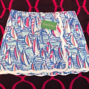 Lilly Pulitzer Red, White, Return Skort